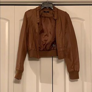 Papaya. Size small “leather” jacket.